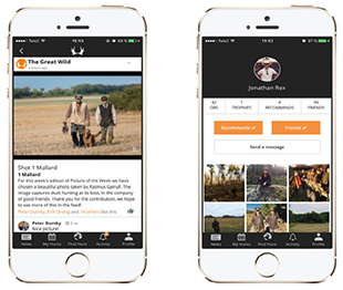 The Great Wild är ett socialt nätverk med ambitionen att bli en kombination av Airbnb och Facebook för jägare.