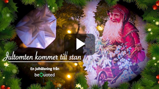 God Jul önskar beQuoted